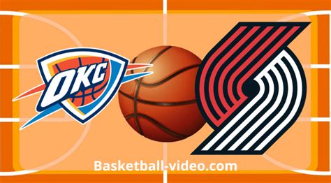 Oklahoma City Thunder vs Portland Trail Blazers Nov 19, 2023 .